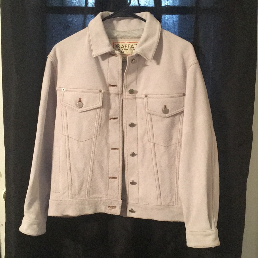 Suede leather jacket